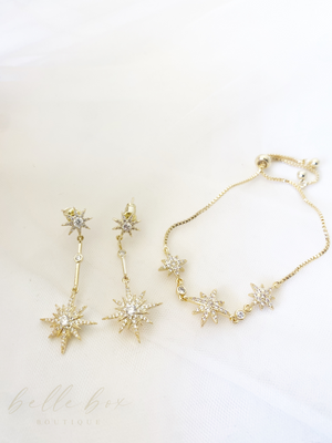 Xenya Bracelet + Earrings Set