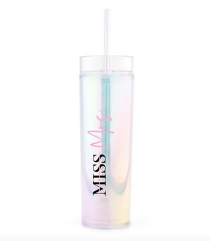 Miss to Mrs Iridescent Drink Tumbler