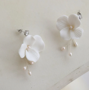 Filia Pearl Cermaic Earrings