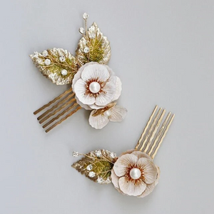 Mirabelle Floral Pearl Hair Comb