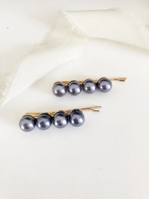 2 Piece Pearl Hair Bobby Pin Set