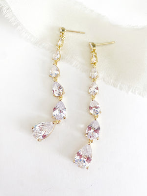 Reya Long Drop Earrings