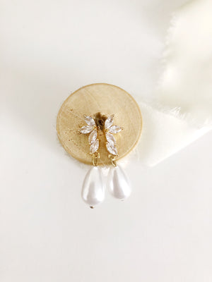 Pina Simple Pearl Drop Earrings