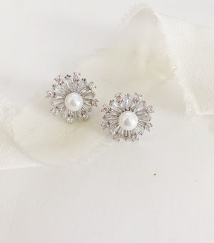 Corinne Pearl Stud Earrings